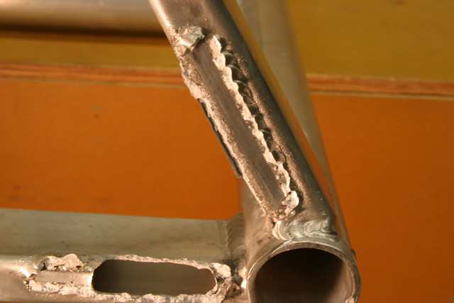 broken weld on right side