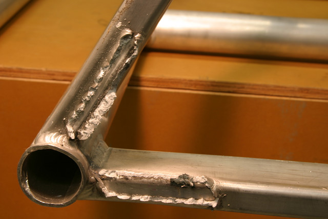 broken left side weld