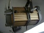 Side view of unit in position