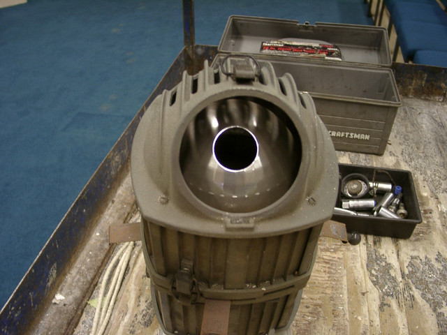 Top of unit with lamp removed